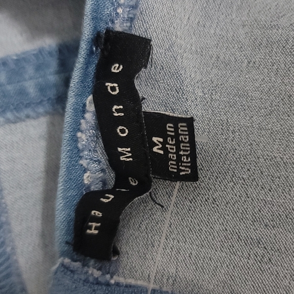 Haute Monde 2 piece set denim size medium - Picture 5 of 5